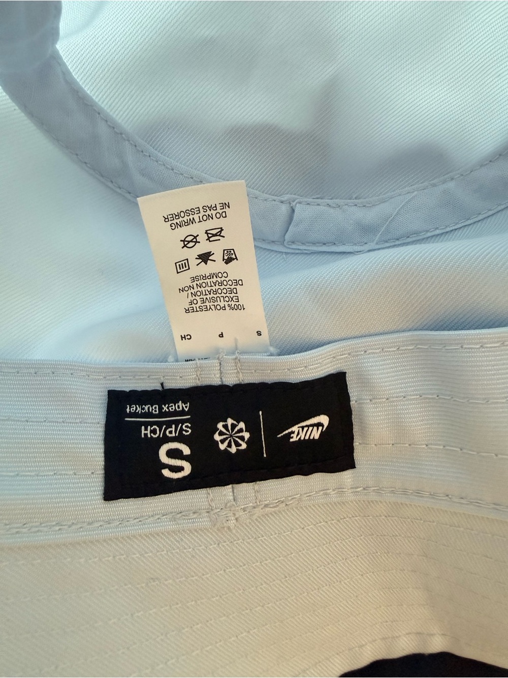 Nike Light Blue Bucket Hat with White Logo - Picture 2 of 2